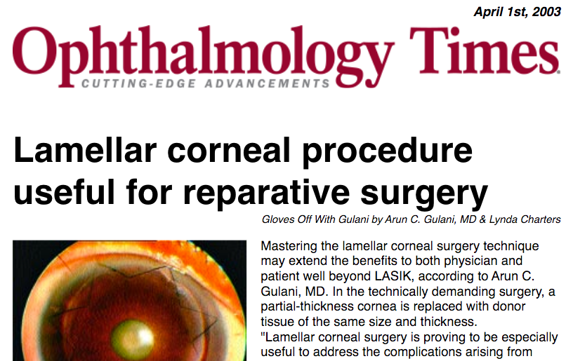 Laser Corneal Scar Repair Jacksonville, Florida